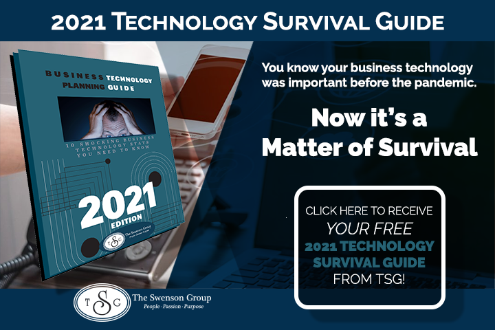 2021 Technology Survival Guide with text. You know your business technology was important before the pandemic.